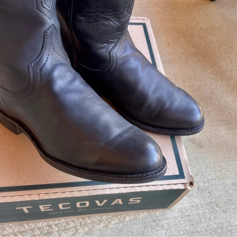 EUC Men’s Black Tecovas size 11.5 EE - Picture 5 of 10